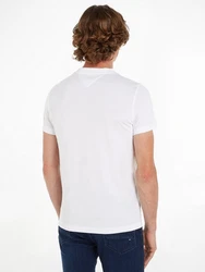 Tommy Hilfiger T-Shirt HILFIGER ROUNDLE TEE Creme/Weiß