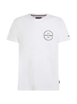 Tommy Hilfiger T-Shirt HILFIGER ROUNDLE TEE Creme/Weiß