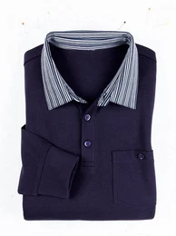 Sieh an! T-Shirt Langarm-Poloshirt