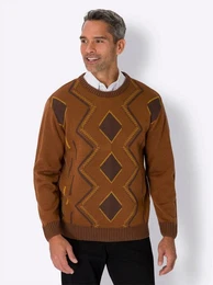 Sieh an! Strickpullover Rundhals-Pullover