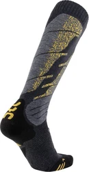 UYN Skisocken Ski All Mountain Socks Herren Anthrazit/Mel/Gelb