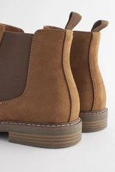 Next Chelsea-Stiefelette Chelseaboots Braun/Beige