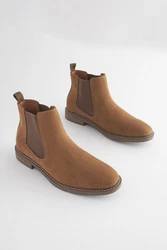 Next Chelsea-Stiefelette Chelseaboots Braun/Beige