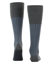 FALKE Kniestrümpfe Shadow Dunkelblau/Grau/Blau