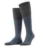 FALKE Kniestrümpfe Shadow Dunkelblau/Grau/Blau
