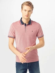 Jack & Jones Poloshirt JJEPAULOS 2er Pack Rot/Hellblau/Dunkelrot/Mischfarben/Dunkelblau/Lila/Rosa