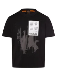BOSS ORANGE T-Shirt Te_Patchwork Schwarz