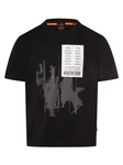 BOSS ORANGE T-Shirt Te_Patchwork Schwarz
