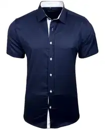 Langarmhemd Kurzarmhemd Herren Hemd Bgelleichtes Slim Fit Kentkragen Uni