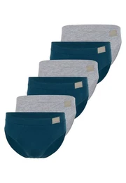 Slip 6er Pack men GO Natural (Spar-Set, 6-St) Slip / Unterhose - Baumwolle - Ohne Eingriff - Atmungsaktiv