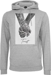 Mister Tee Trust 2.0 Hoody Grau/Dunkelrot