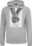 Mister Tee Trust 2.0 Hoody Grau/Dunkelrot