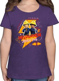 Shirtracer T-Shirt Heldinnen jeden Tag - Penny & Ellie Feuerwehrmann Sam Shirtracer T-Shirt Heldinnen jeden Tag - Penny & Ellie Feuerwehrmann Sam