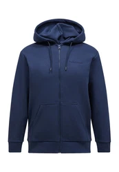 Peak Performance Kapuzensweatshirt Original Small Logo Zip Hood Dunkelblau