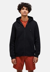 Peak Performance Kapuzensweatshirt Original Small Logo Zip Hood Schwarz/Dunkelblau