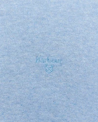 Barbour Strickpullover Pima Cotton Crew Hellblau/Blau/Grau