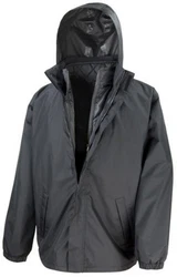 Result 3-in-1 Jacket with Quilted Bodywarmer Dunkelgrau/Grau/Schwarz
