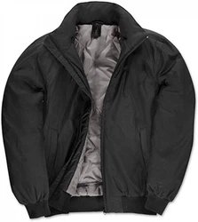 B&C Outdoorjacke Blouson-Jacke Schwarz/Dunkelgrau
