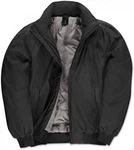 B&C Outdoorjacke Blouson-Jacke Schwarz/Dunkelgrau