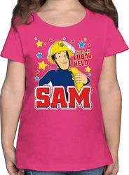 Shirtracer T-Shirt Seit 1987 - 100% Held Feuerwehrmann Sam Mädchen Rosa