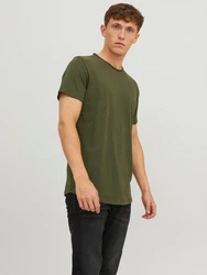 JACK & JONES T-Shirt 'Basher' Dunkelgrün/Grün