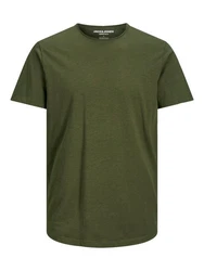 JACK & JONES T-Shirt 'Basher' Dunkelgrün/Grün