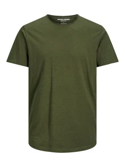 JACK & JONES T-Shirt 'Basher' Dunkelgrün/Grün