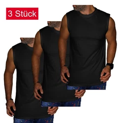 RMK Unterhemd Muscleshirt Tanktop rmellos Shirt Schwarz