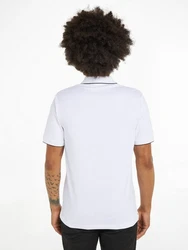 Calvin Klein Poloshirt STRETCH PIQUE TIPPING POLO Weiß/Creme