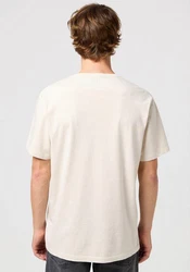 Wrangler T-Shirt Logo Tee Braun/Grau/Weiß