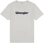 Wrangler T-Shirt Logo Tee Braun/Grau/Weiß