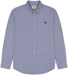 Wrangler Langarmhemd OXFORD blaumeliert