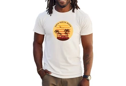 Banco Print-Shirt Sommer Surfen Beach Freizeitmode Urlaub Beige/Weiß/Gelb/Creme/Orange/Braun