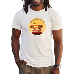 Banco Print-Shirt Sommer Surfen Beach Freizeitmode Urlaub Beige/Weiß/Gelb/Creme/Orange/Braun