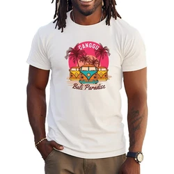 Banco Print-Shirt Sommer Surfen Beach Freizeitmode Urlaub Rosa/Grün/Lila/Beige/Weiß