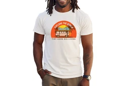 Banco Print-Shirt Sommer Surfen Beach Freizeitmode Urlaub Weiß/Orange/Creme/Gelb