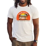 Banco Print-Shirt Sommer Surfen Beach Freizeitmode Urlaub Weiß/Orange/Creme/Gelb