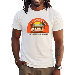 Banco Print-Shirt Sommer Surfen Beach Freizeitmode Urlaub Weiß/Orange/Creme/Gelb
