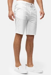 Indicode Chinoshorts INSan Weiß/Creme
