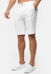 Indicode Chinoshorts INSan Weiß/Creme