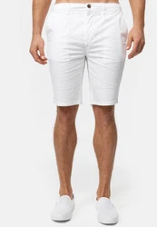 Indicode Chinoshorts INSan Weiß/Creme