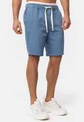 Indicode Chinoshorts Kendari Blau/Hellblau