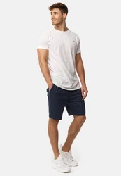 Indicode Chinoshorts Kendari Weiß/Dunkelblau/Creme/Hellblau