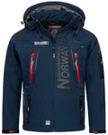 Geographical Norway Softshelljacke Herren Outdoor  Dunkelblau/Hellblau