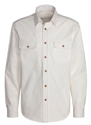 John Devin Langarmhemd Weiß/Grau/Khaki/Dunkelblau/Beige/Creme