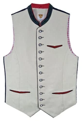 Maddox Trachtenweste Bogen Beige