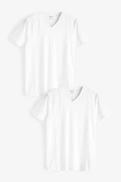 Unterhemd T-Shirts mit V-Ausschnitt, 2er-Pack (2-St)