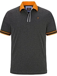 Jan Vanderstorm Poloshirt ISFRIED Dunkelgrau/Grau/Orange/Rot