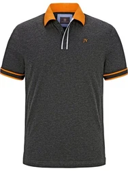 Jan Vanderstorm Poloshirt ISFRIED Dunkelgrau/Grau/Orange/Rot
