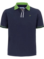 Jan Vanderstorm Poloshirt ISFRIED Dunkelblau/Blau/Türkis